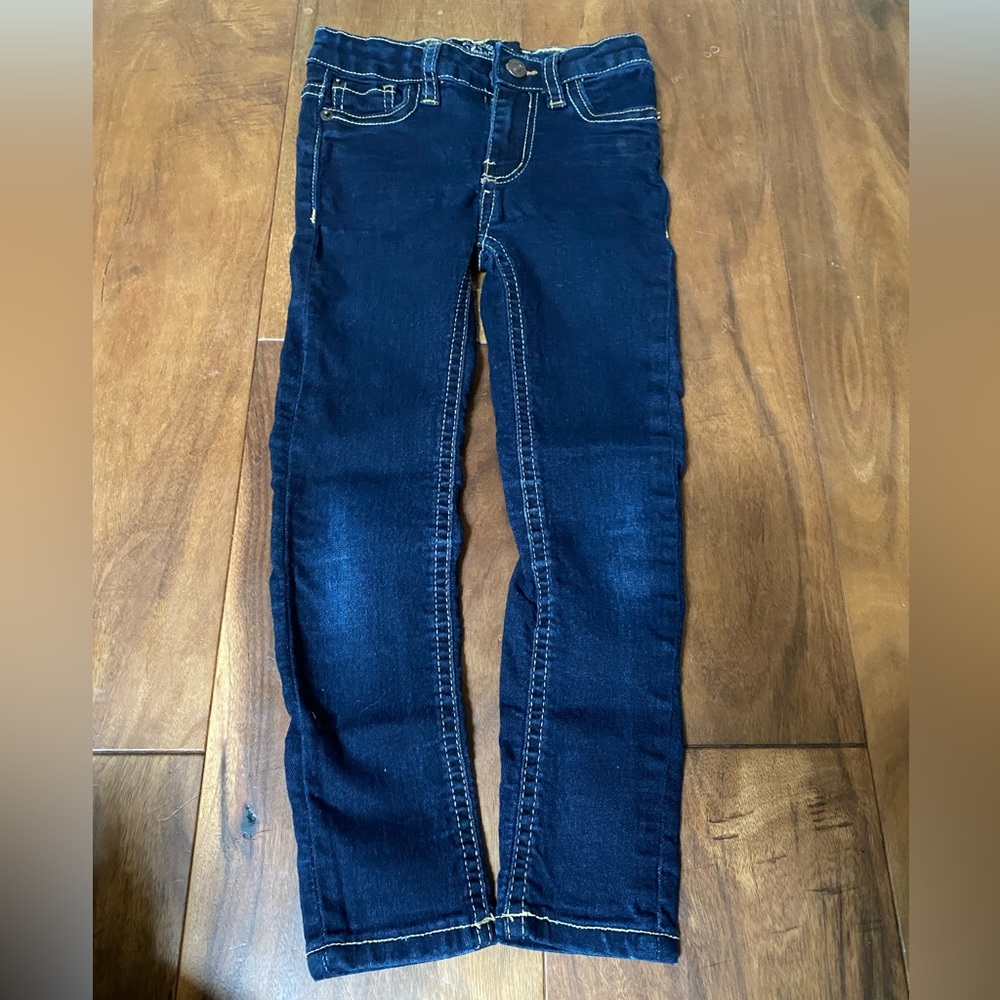 Lucky Brand Girls' Little Zoe 5-Pocket Skinny Fit Stretch Denim Jeans - Size 4/5